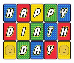 Image result for LEGO Birthday Sign