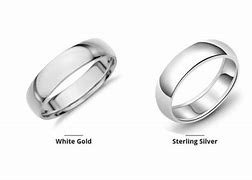 Image result for White Gold Next to Silver