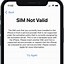 Image result for Sim Not Supported Message iPhone