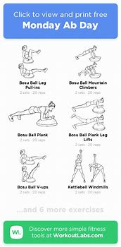 Image result for AB Day Workout Routine