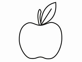 Image result for Cartoon Apple Outline