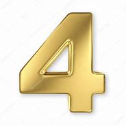 Image result for Number 4 3D Golden Four