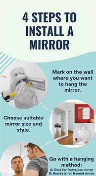 Image result for How to Hang Mirror Clips
