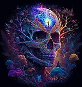 Image result for Psychedelic Skull Art Wallpaper