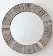 Image result for Round Wood Mirror