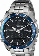 Image result for Pulsar Alarm Chronograph Watch