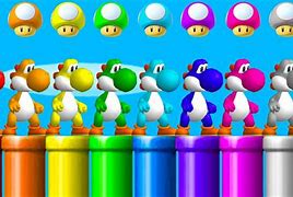 Image result for Super Mario Yoshi Colors