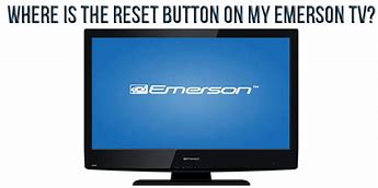 Image result for Where Is Reset Button On an Emerson TV