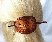 Image result for Leather Hair Clip