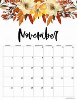 Image result for November Calendar Art