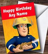 Image result for Fireman Sam Birthday Card