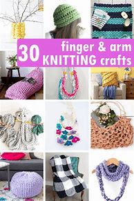 Image result for Finger Knitting Projects for Beginners