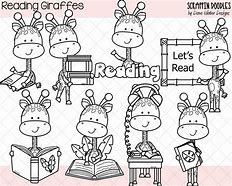 Image result for Giraffe Reading Clip Art