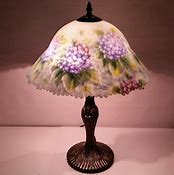 Image result for Antique Hand Painted Glass Lamp Shades