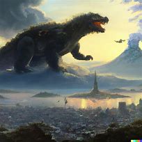 Image result for Art Land Godzilla