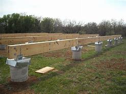 Image result for Concrete Piers with Posts Under House