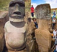 Image result for Easter Island Statues Have Legs