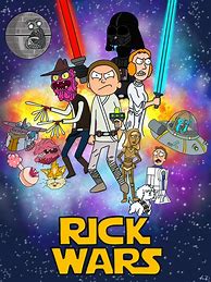 Image result for Rick and Morty Star Wars Poster