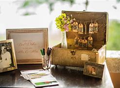 Image result for Suitcase Audio Guest Book Display