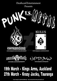 Image result for Punk Rock and Metal Flyers