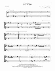 Image result for Let It Go Trumpet Sheet Music