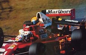 Image result for Prost Senna Crash