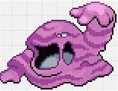 Image result for Muk Pokemon Pixel Art