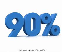 Image result for 90 Percent Graphic