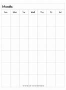 Image result for 6 Week Blank Calendar Printable