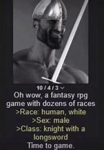 Image result for Male Human Fighter Meme