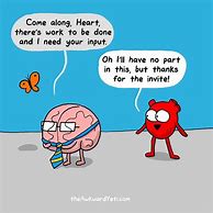 Image result for Heart-Brain Meme