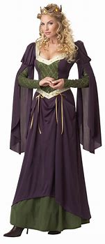 Image result for Medieval Queen Costume Women