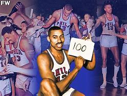 Image result for Wilt Chamberlain 100 Points Game