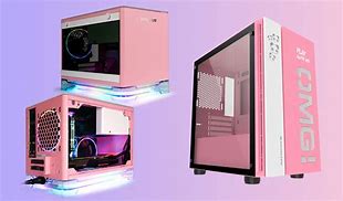 Image result for Pink Cat Computer Case