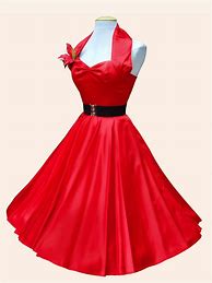 Image result for 50s Satin Dress