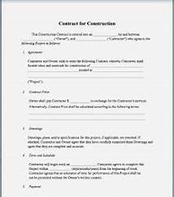 Image result for Sample of Contractor Contract