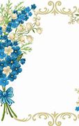Image result for Blue Flower Border Clip Art