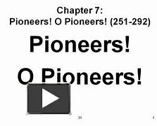 Image result for Pioneer Meaning