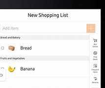 Image result for Samsung Shopping List