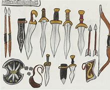 Image result for Ancient Greek Weapons Easy Drawing