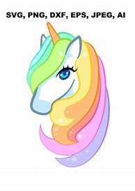 Image result for Unicorn On a Rainbow SVG