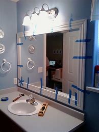 Image result for Bathroom Mirror Trim Ideas