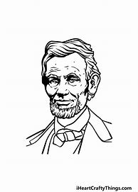 Image result for Abraham Lincoln Line Drawing