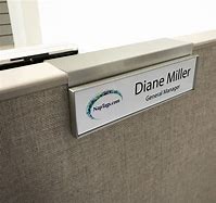 Image result for Cubicle Name Plate Holder