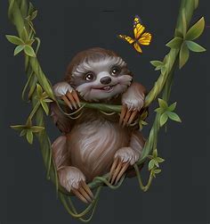 Cute Drawings Sloth (47 photos) » Drawings for sketching and not only ...