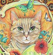 Image result for Cat Art Nouveau Prints