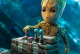 Image result for Baby Groot Movie Steps On Hill