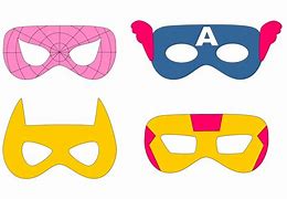 Image result for Superhero Face Mask Template
