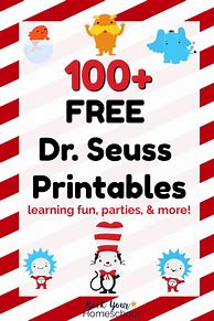 Image result for Dr. Seuss Printables for Kids