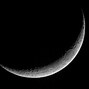 Image result for Moon Crescent in Dark Night Sky